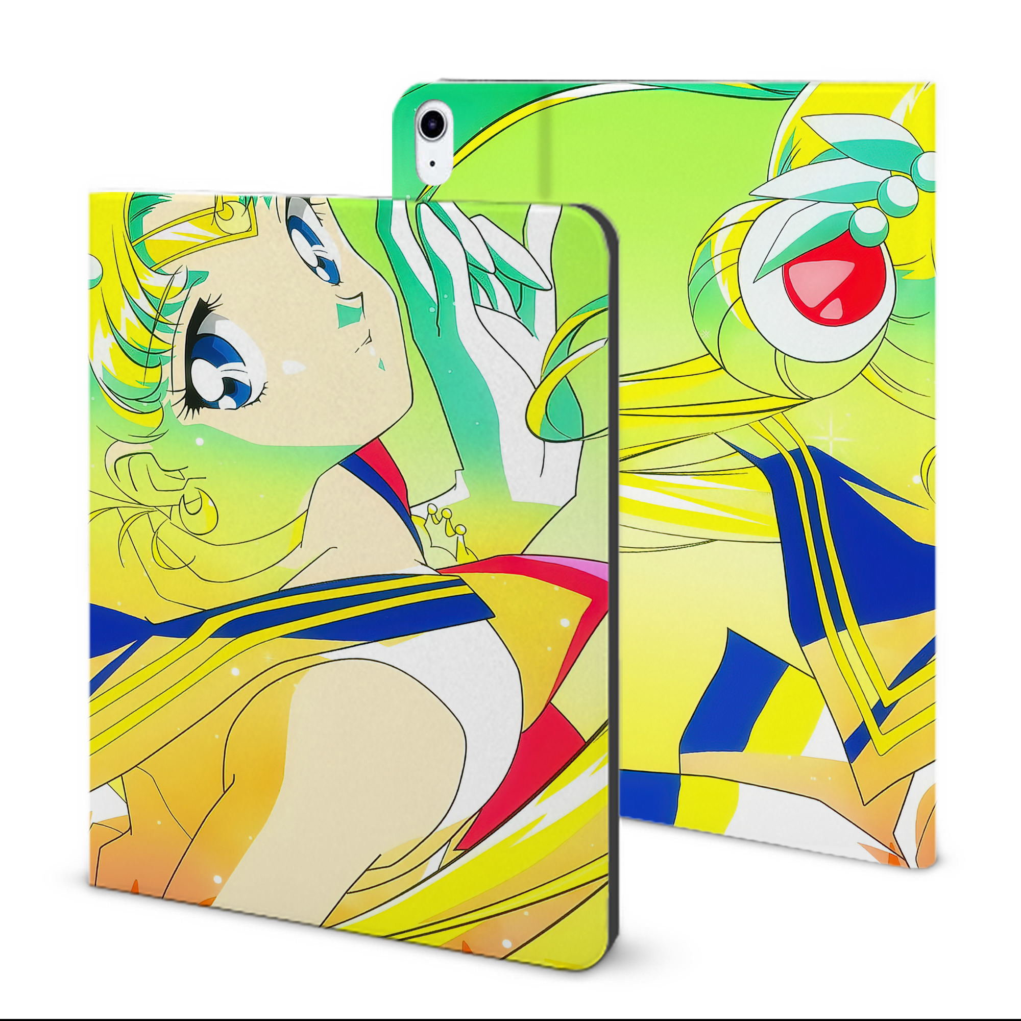 （画像用） 美少女戦士セーラームーン Sailor Moon IPad ケース ブック型 PUレザー TPU 耐衝撃 軽量 薄型 ペン収納なし 全面保護 IPad 各モデル対応